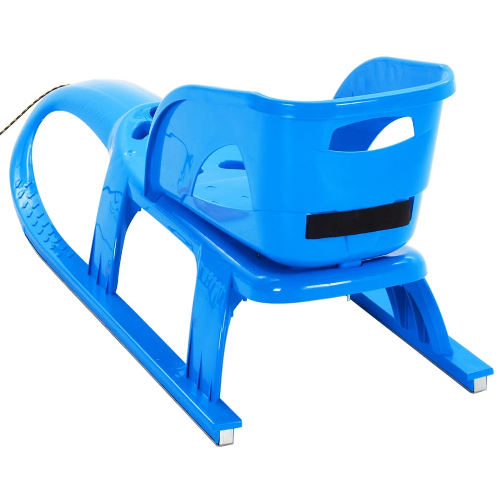 vidaXL Sanie cu scaun, albastru, 102,5x40x23 cm, polipropilenă