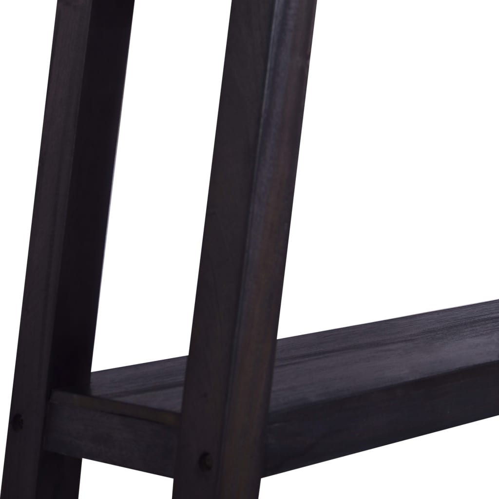 vidaXL Masă consolă, negru, 120 x 30 x 75 cm, lemn masiv de mahon