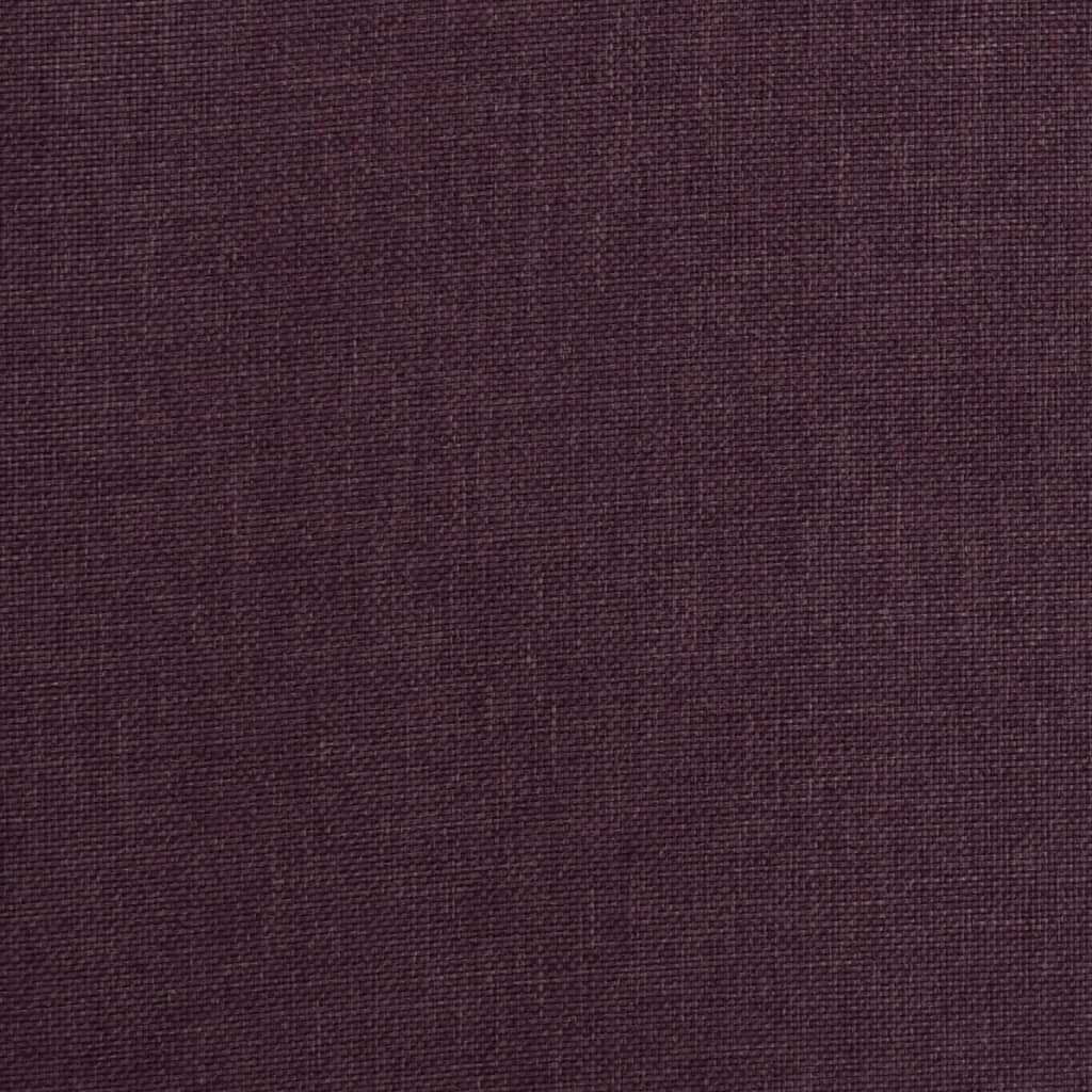 vidaXL Scaune de bucătărie pivotante, 2 buc., violet, textil