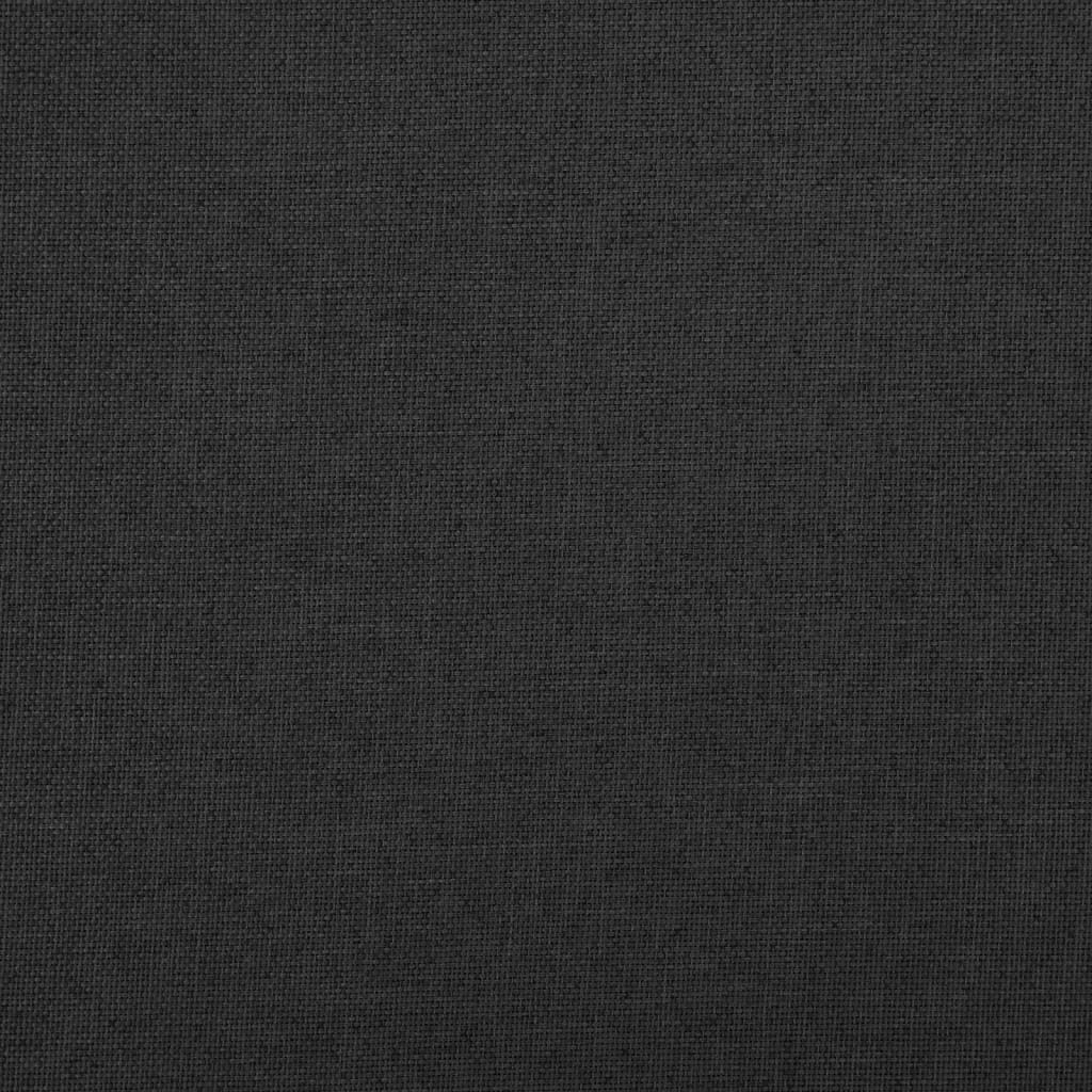 vidaXL Bancă depozitare pliabilă, negru, 76x38x38 cm, imitație pânză