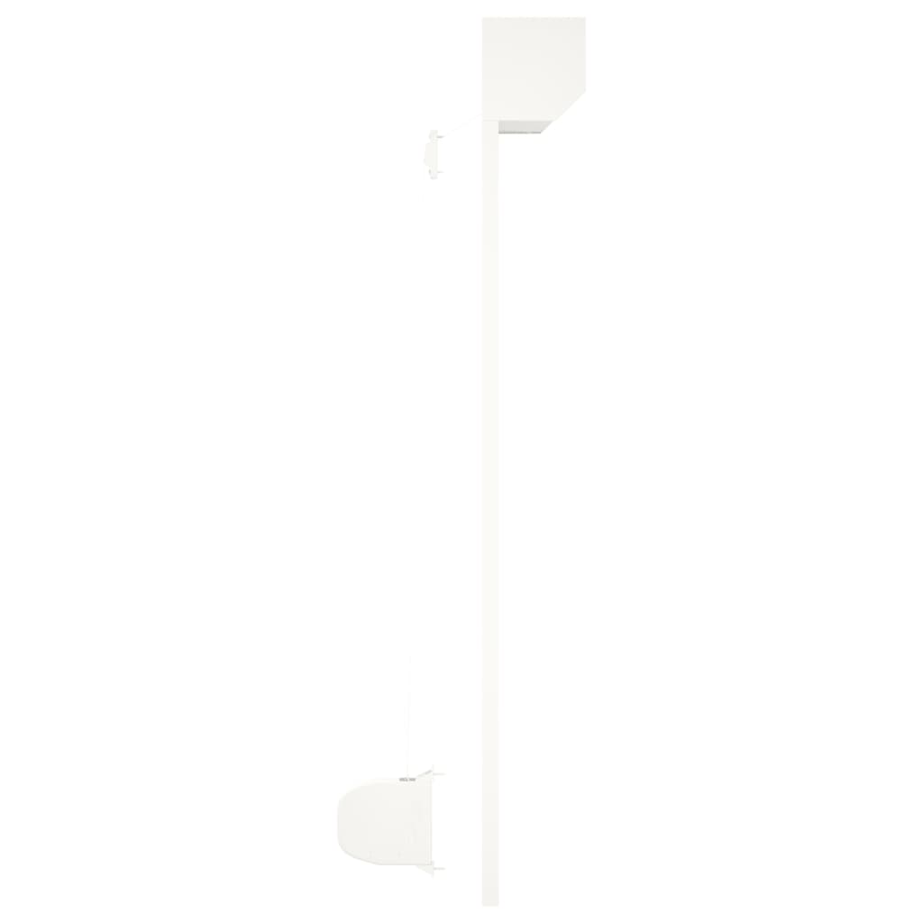 vidaXL Oblon rulant, alb, 100 x 120 cm, aluminiu
