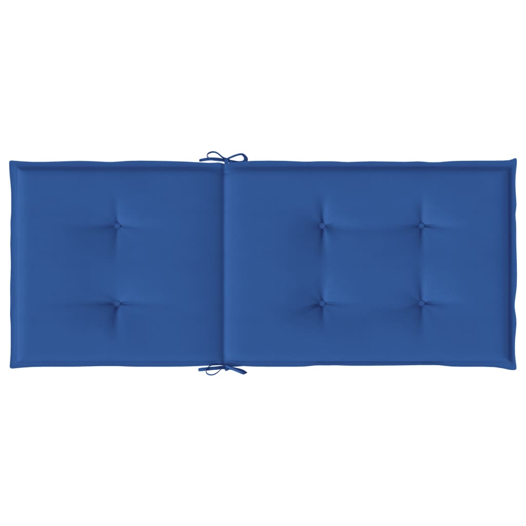 vidaXL Perne scaun spătar înalt, 6 buc., albastru, 120x50x3 cm, textil