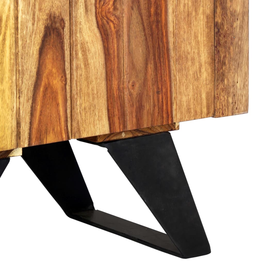 vidaXL Comodă înaltă, 45 x 28 x 180 cm, lemn masiv de sheesham