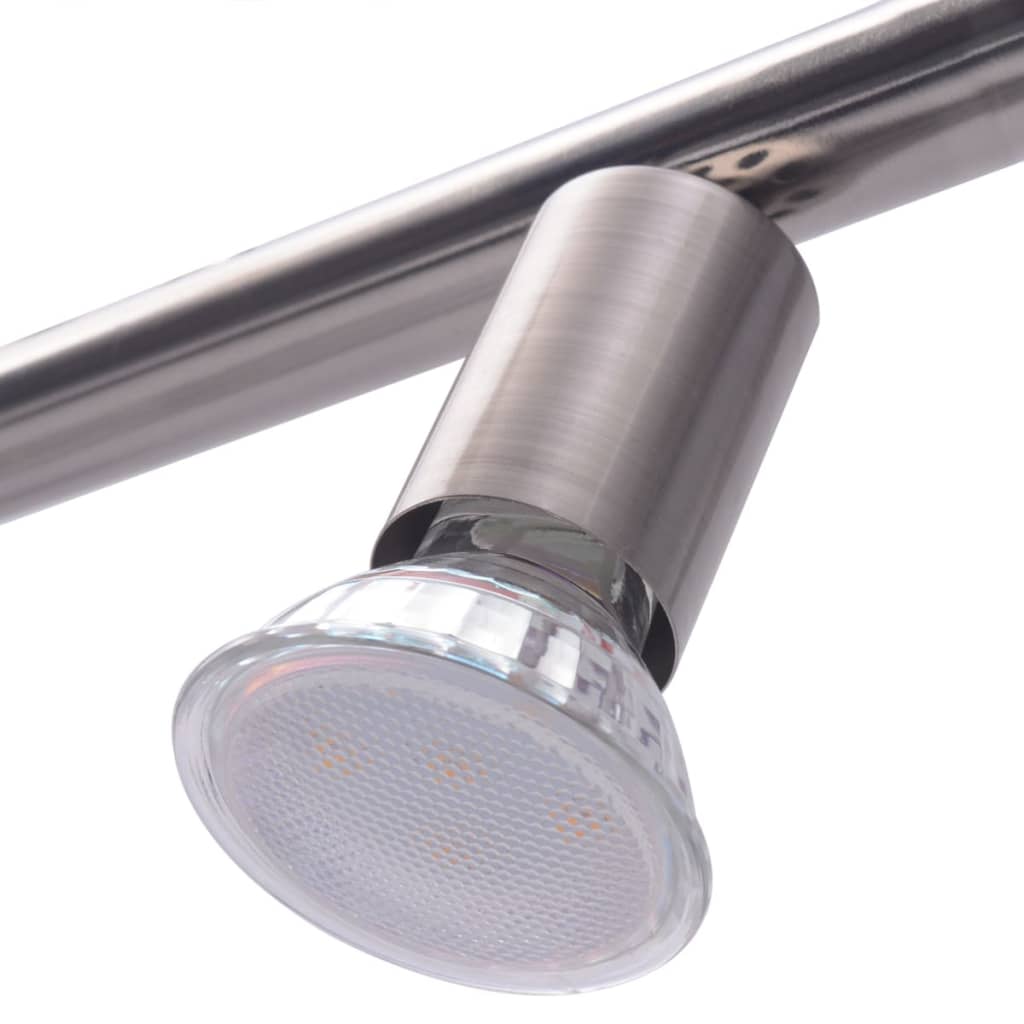 vidaXL Lampa de tavan cu 5 spoturi LED, Satin Nickel