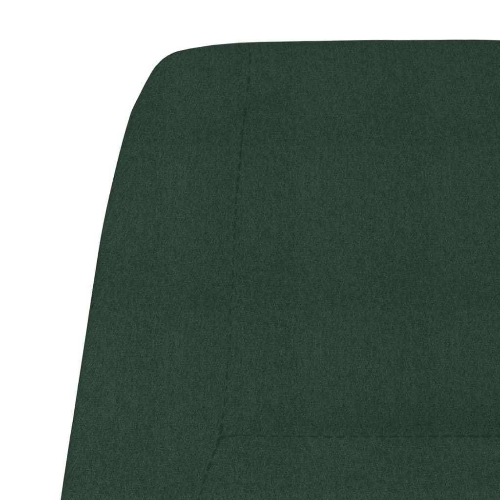 vidaXL Scaun de relaxare, verde închis, material textil