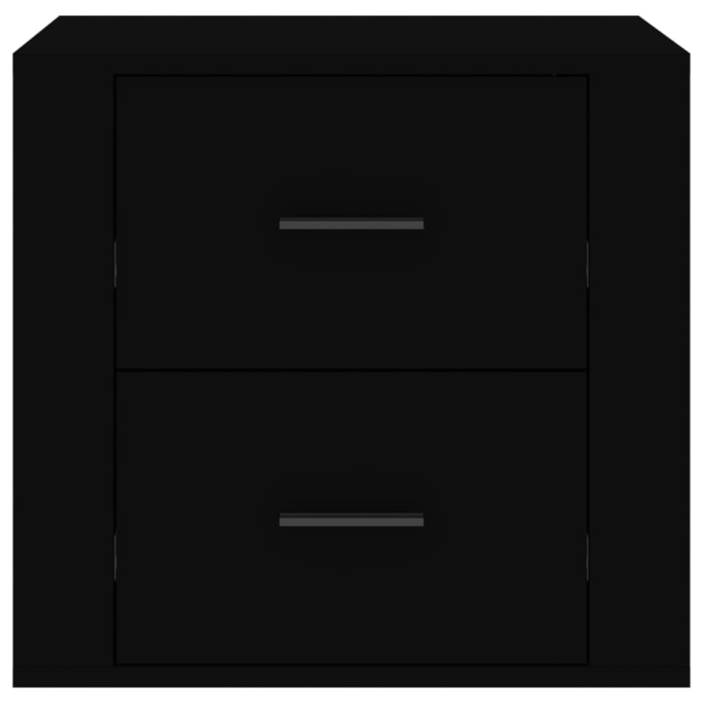 vidaXL Noptieră, negru, 50x39x47 cm