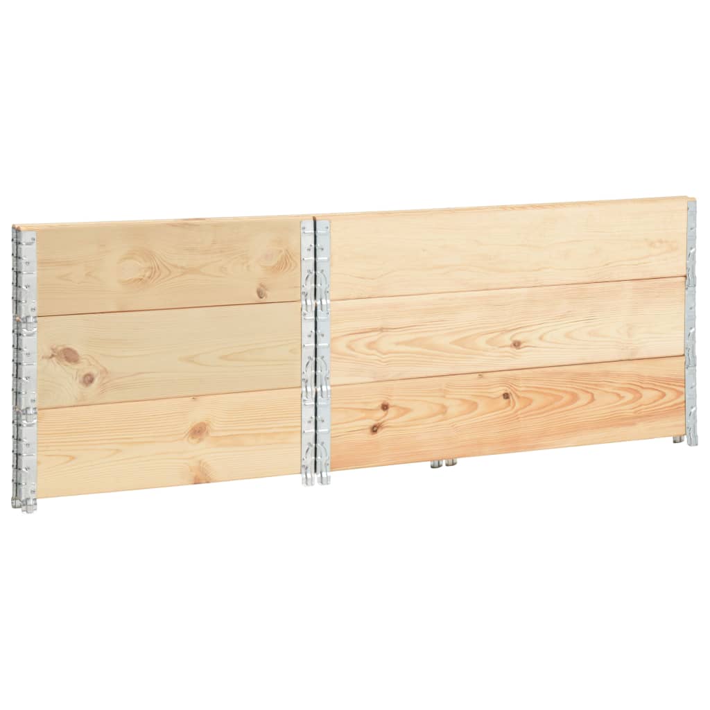 vidaXL Rame pentru paleți, 3 buc., 50 x 100 cm, lemn masiv de pin