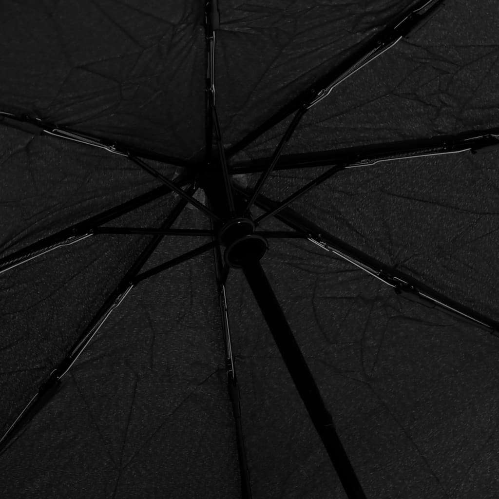 vidaXL Umbrelă pliabilă automată, negru, 95 cm