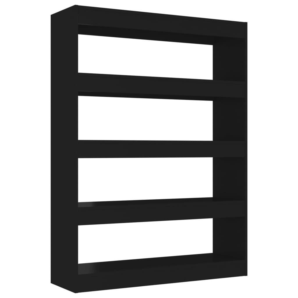 vidaXL Bibliotecă/Separator cameră, negru, 100x30x135 cm