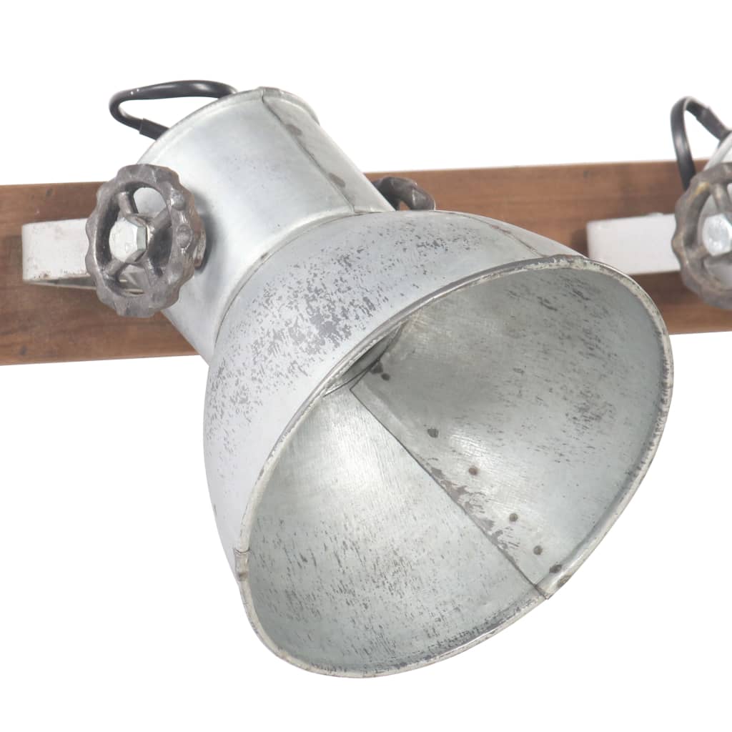 vidaXL Lampă de perete industrială, argintiu, 45 x 25 cm, E27