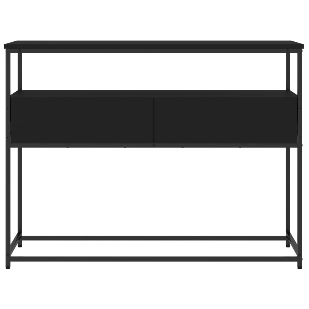 vidaXL Măsuță consolă, negru, 100x40x75 cm, lemn compozit