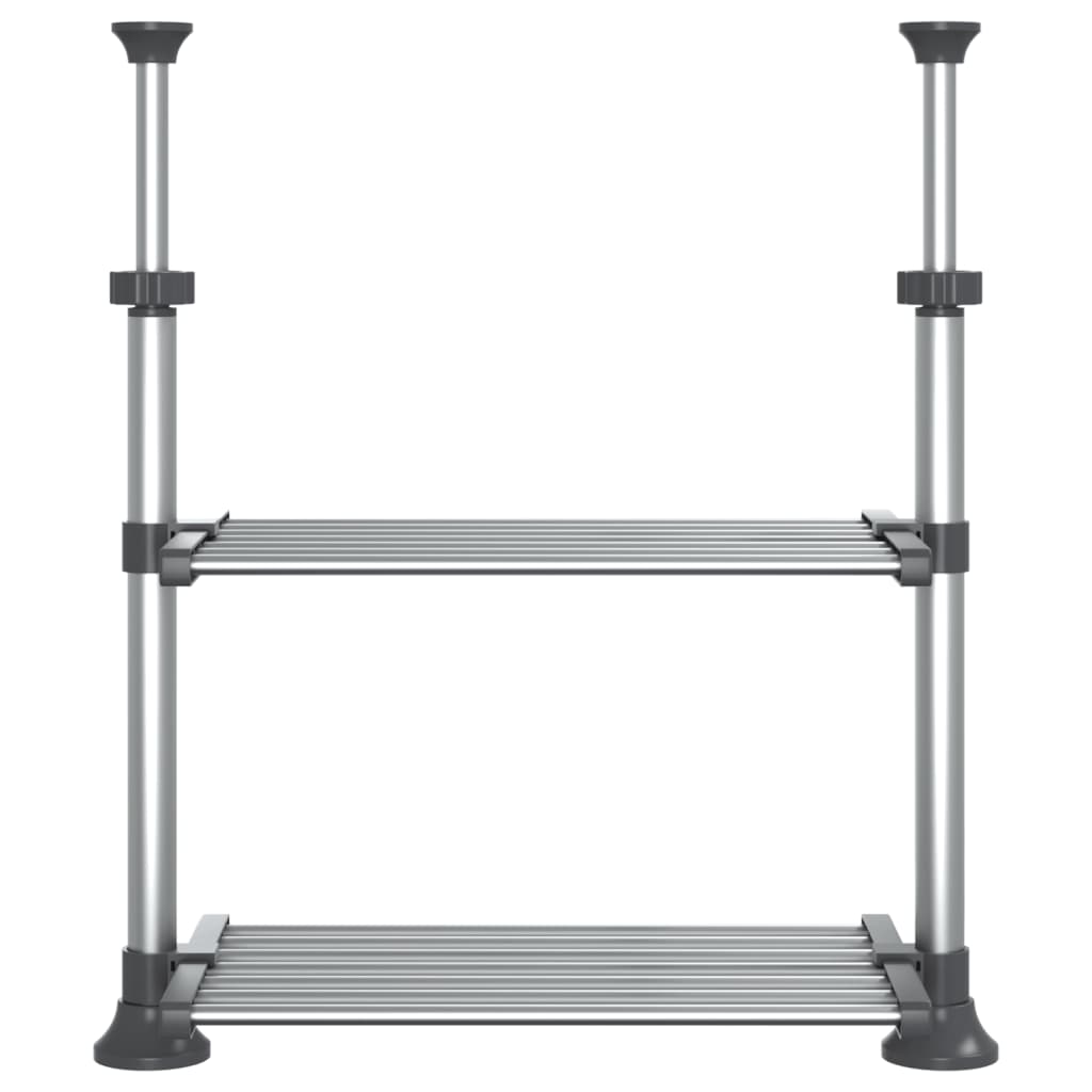 vidaXL Raft de bucătărie 50x25x(50-70) cm, aluminiu