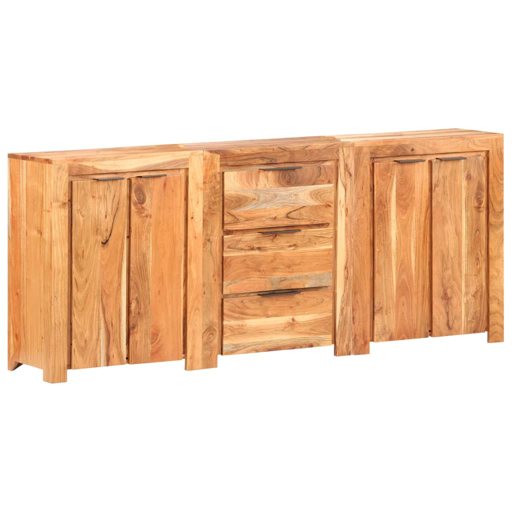 vidaXL Servantă cu 3 sertare și 4 uși, lemn masiv de acacia