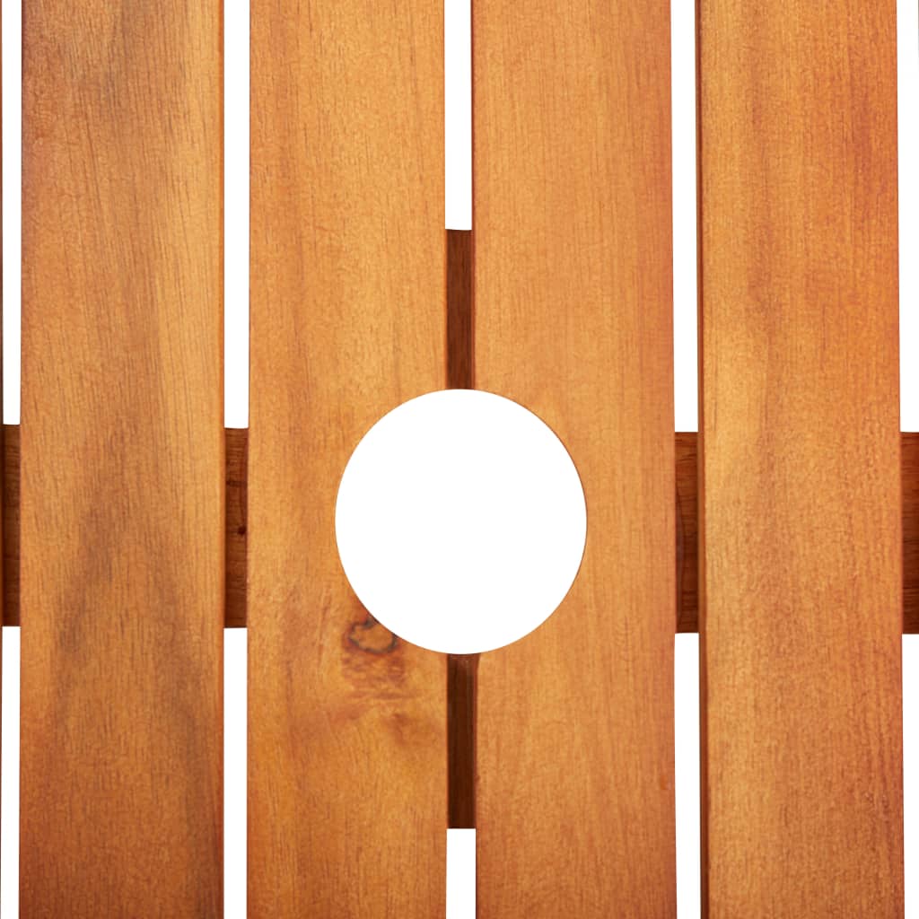 vidaXL Masă de grădină, 215 x 90 x 74 cm, lemn masiv de acacia