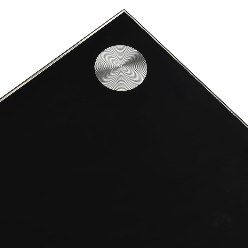 vidaXL Măsuță de cafea, negru, 110x43x60 cm, sticlă securizată