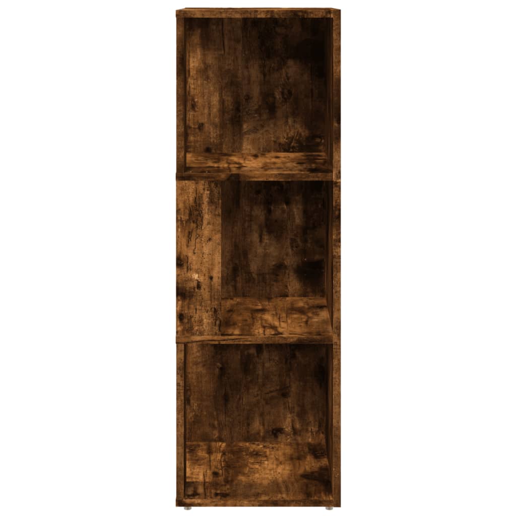 vidaXL Dulap colțar, stejar fumuriu, 33x33x100 cm, lemn compozit
