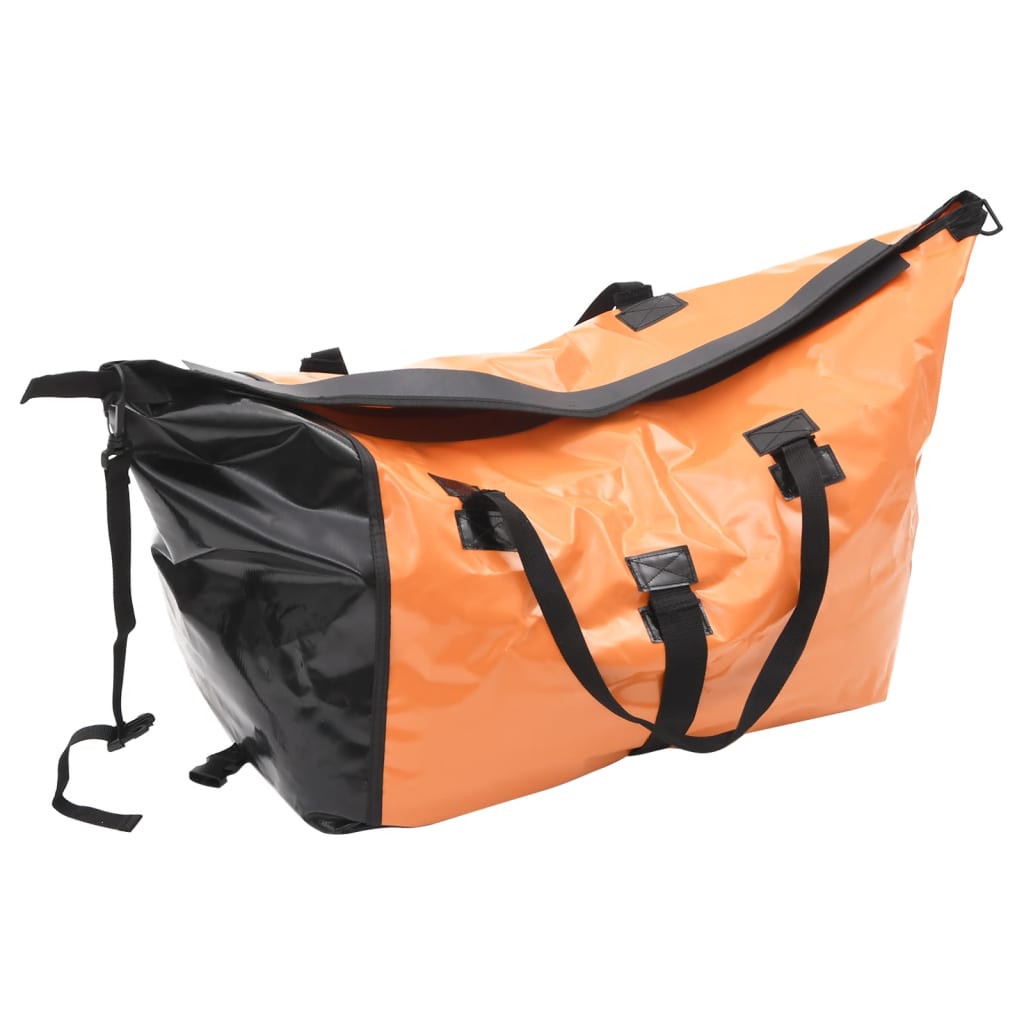 vidaXL Remorcă de bicicletă pentru bagaje cu sac, portocaliu și negru