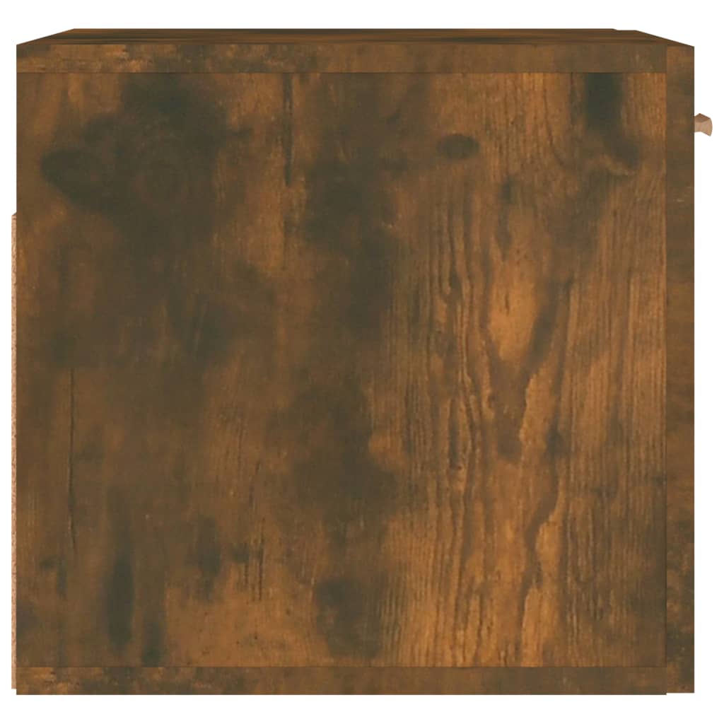 vidaXL Dulap de perete, stejar fumuriu, 80x35x36,5 cm, lemn compozit