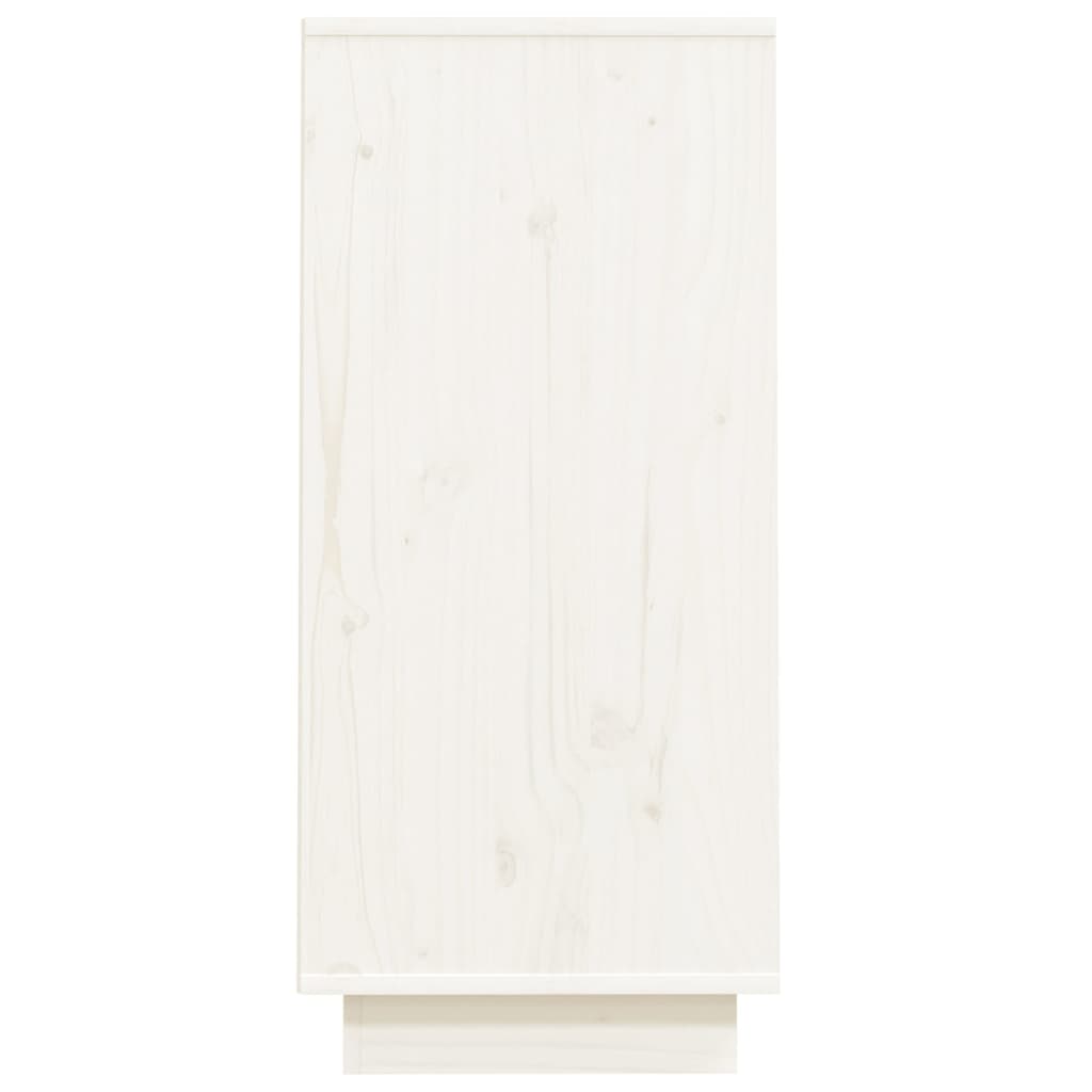 vidaXL Dulap consolă, alb, 60x34x75 cm, lemn masiv de pin