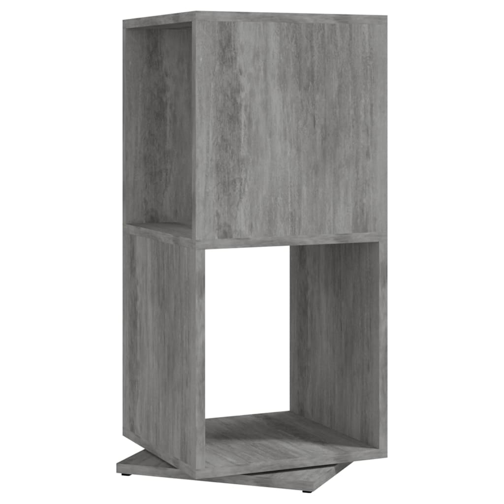 vidaXL Dulap rotativ, gri beton, 34,5x34,5x75,5 cm, lemn prelucrat