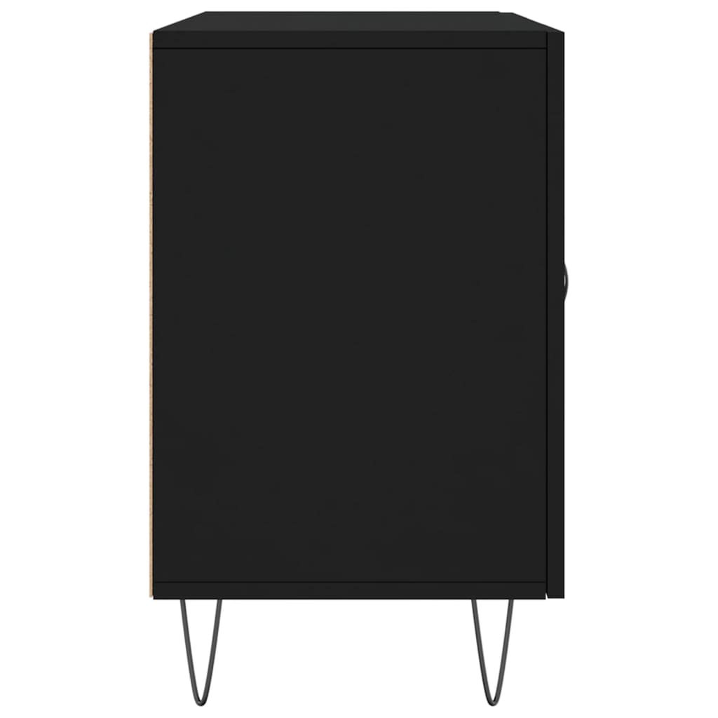 vidaXL Servantă, negru, 100x36x60 cm, lemn compozit