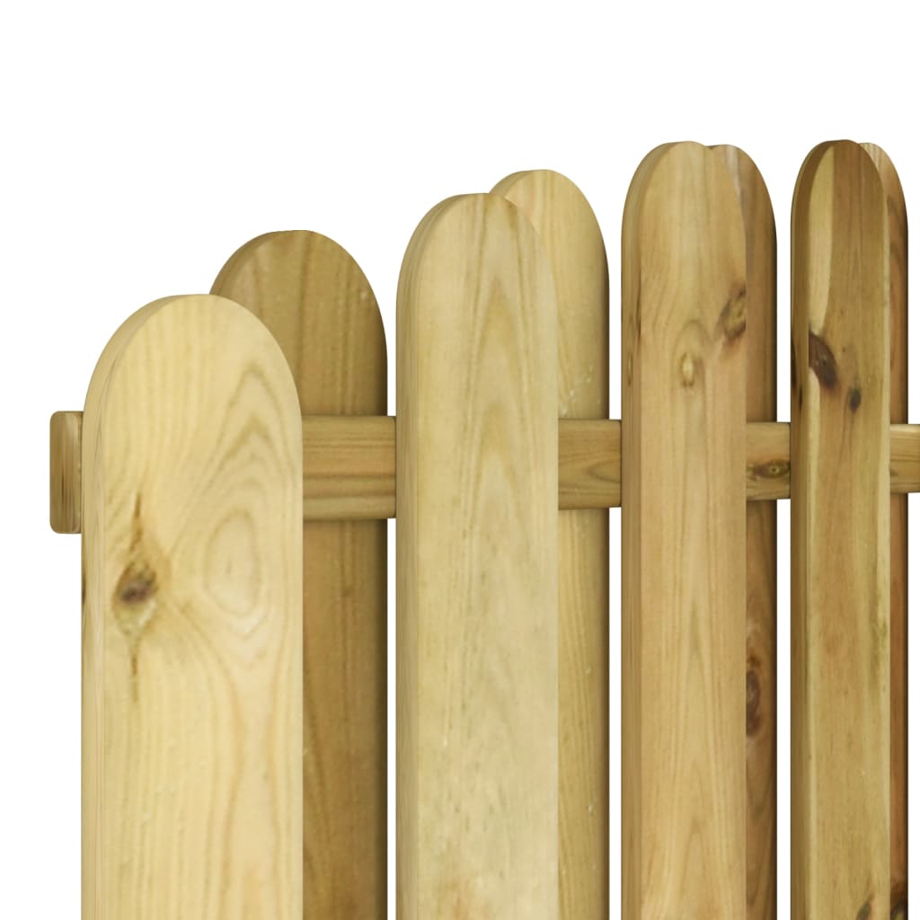 vidaXL Panou de gard, 180 x (165-180) cm, lemn de pin tratat