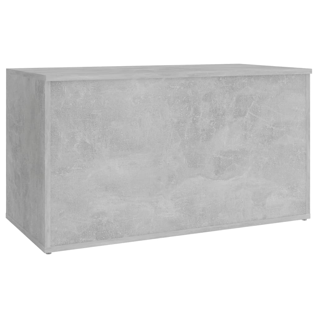 vidaXL Cufăr de depozitare, gri beton, 84x42x46 cm, lemn compozit
