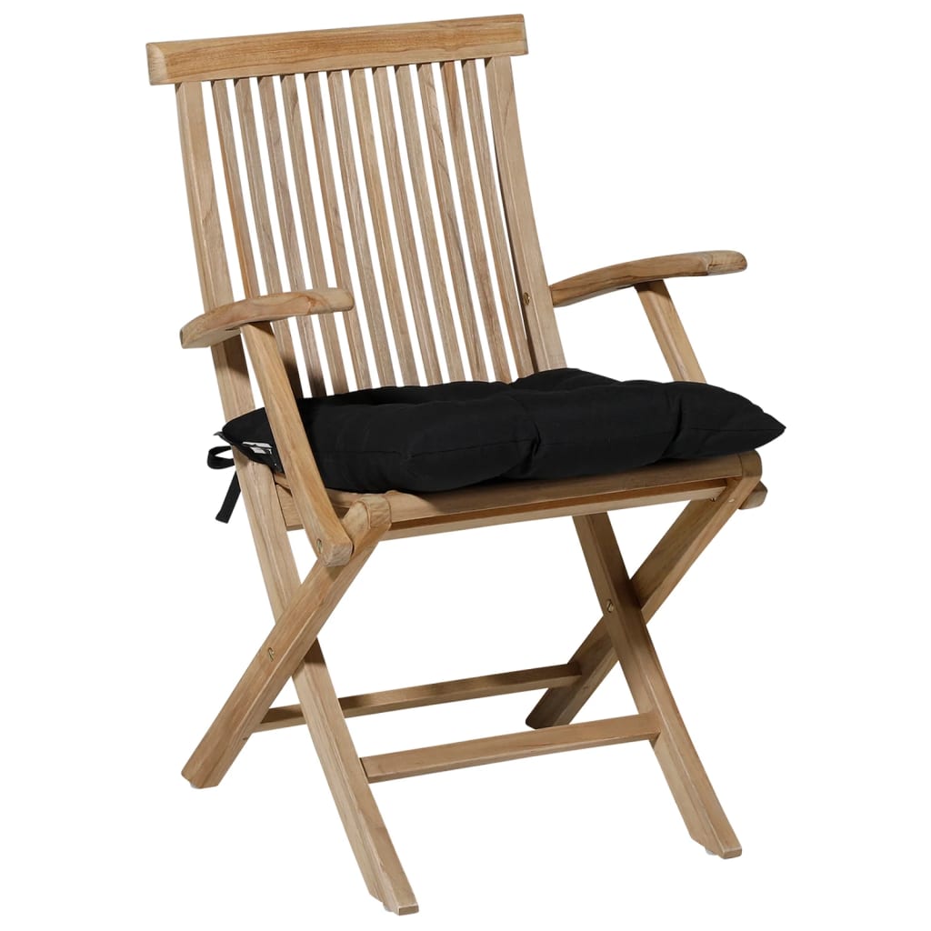 Madison Pernă de scaun Panama, negru, 46x46 cm