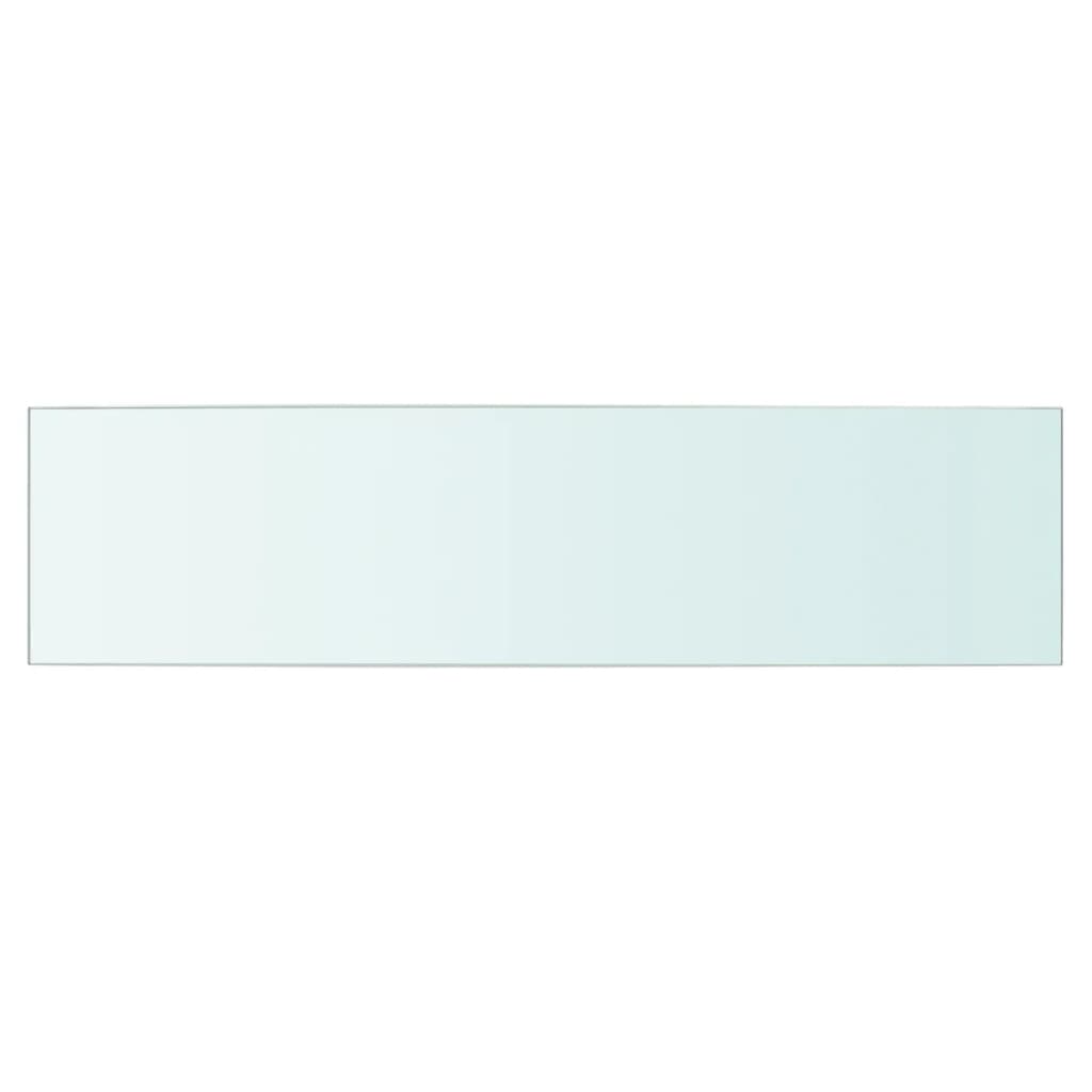 vidaXL Raft din sticlă transparentă, 60 x 15 cm