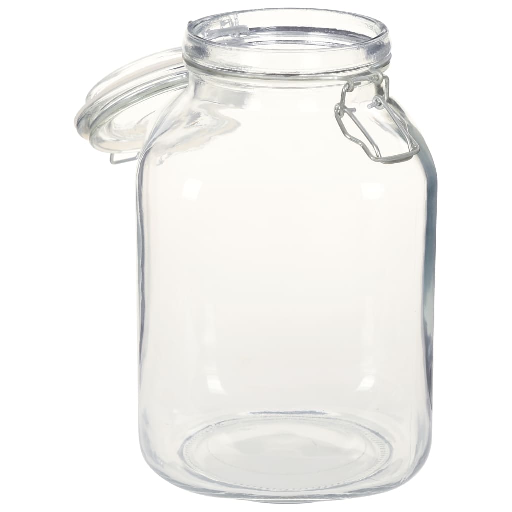 vidaXL Borcane din sticlă cu închidere ermetică, 12 buc., 3 L