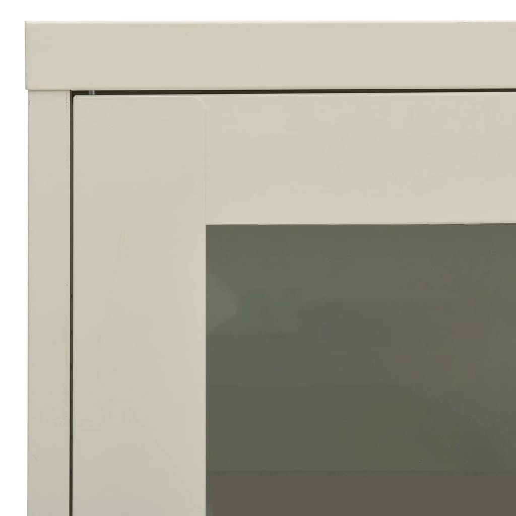 vidaXL Dulap de birou, gri deschis, 90x40x70 cm, oțel