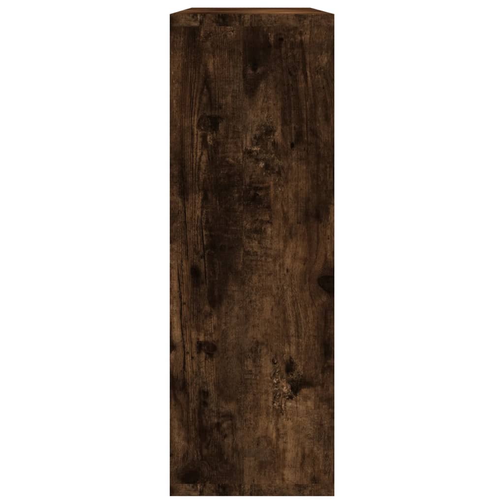 vidaXL Raft de perete, stejar fumuriu, 104x20x58,5 cm, lemn compozit