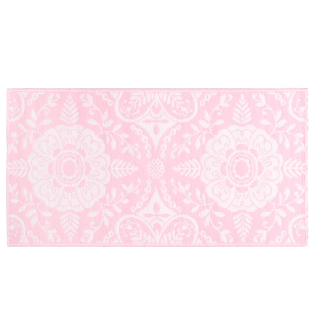 vidaXL Covor de exterior, roz, 80x150 cm, PP