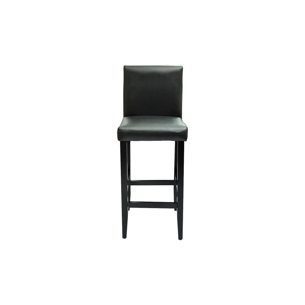 Masă de bar cu 4 scaune de bar, negru